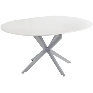 Vicco Esstisch Loyd 120 x 76.5 cm ausziehbar Weiß/Grau
