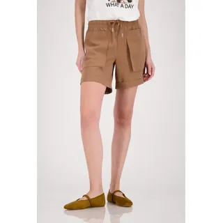 Monari Shorts Hose aufgesetzte Taschen Regular fit mit aufgesetzten Taschen braun 40