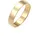 PREMIUM Ring Damen Bandring Trauring Basic Hochzeit Paar in 585 Gelbgold