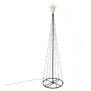 Hi Weihnachtsbeleuchtung Weihnachtsbaum-Alternative 106 LEDs 180 cm