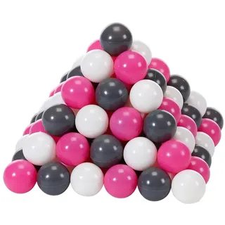 Knorrtoys 100 Bälle creme/grey/rose
