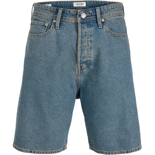 JACK & JONES Jeansshorts JACK & JONES "JJITONY JJORIGINAL SHORTS AM 460 SN", Herren, Gr. M, N-Gr, blau denim pack:light blau, Denim/Jeans, Obermaterial: 100% Baumwolle, unifarben, relaxed fit kniefrei, Jeans Jeansshorts, Baumwollmischung, relaxed fit