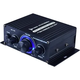 Mini-hifi-audio-leistungsverstärker 12 V Dc – Tragbarer Zweikanal-stereo-audio-receiver – Schwarz