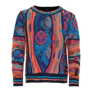 CARLO COLUCCI Rundhalspullover Coceano blau 158/164