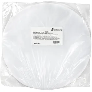 Backtrennpapier rund ø 28 cm 100 Stück Backpapier Zuschnitte Bögen