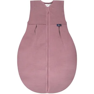 Alvi 4-Season Mull-Schlafsack 4-Jahreszeiten Schlafsack Babyschlafsack Kinderschlafsack ohne Ärmel (110 cm, Fox Glove)