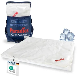 PARADIES kühlende Sommerdecke "Cool Dream" in 135x200, leichte Bettdecke für den Sommer - Weiß