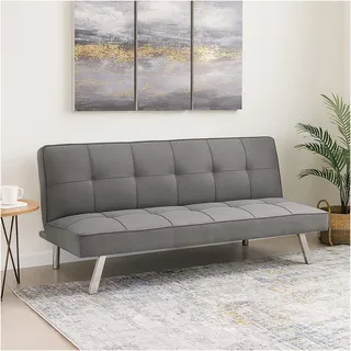 Hti-Living Schlafcouch Klappsofa 2-Sitzer Grau