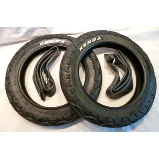 2x Mantel 12 1/2 x 2 1/4 (62-203) und 2x 12"-Schlauch passend für Kinderwagen Kinderräder