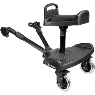 BabyGO WeGo Buggyboard Trittbrett Stehbrett inkl. Sitz schwarz