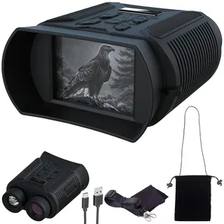 Zavarius Wildkamera: Binokulares Akku-Nachtsichtgerät, QHD-Kamera, bis 500 m IR-Nachtsicht (Nachtsichtgeraet, Camcorder-Nachtsichtgerät)