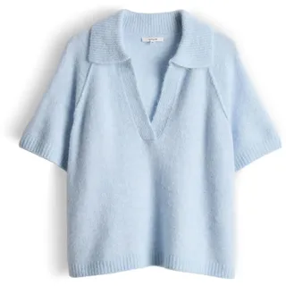 OPUS Damen Pullover | Weiches Strickshirt im Polo Stil Loose Fit Seasalt, 36 - 36