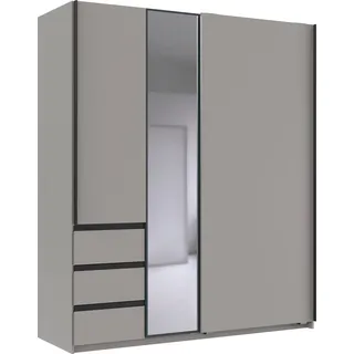 WIMEX Schwebetürenschrank Stade 168 x 198 x 63 cm Grau
