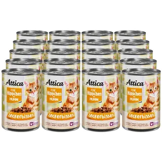 Attica Katzennahrung Huhn 415 g, 20er Pack