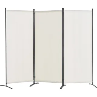 Vevor Raumteiler Trennwand 3-teiliger Paravent Stellwand, faltbarer Sichtschutz für Büro Schlafzimmer Esszimmer Arbeitszimmer Balkon, Raumtrenner freistehend (228 x 52 x 184 cm), Weiß