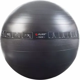 Pure2Improve Gymnastikball 75 cm Schwarz