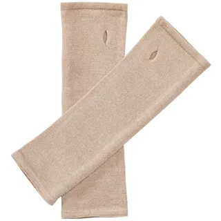 Enter the Complex Armstulpen - Kyu Pulswärmer - Merinowolle mit Elasthan Anteil beige|braun