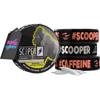 SCOOPER Energy 80mg Iced Box Peach Extra Strong | 2x Iced Cola Extra Strong 2x Iced Tea Peach Extra Strong | 4 x 7,2g