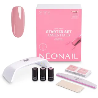 NÉONAIL Essentials Starter Set - LED UV Lampe 10W/36 - UV Nagellack - Maniküre Set - Top - Starterset mit Lampe - Sets - Nagellack Set - Farben - Base - Manicure - Nagelset