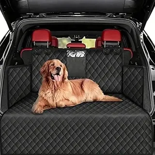 XIYUANFA Kofferraumschutz Hund für Volvo V90 2020-, Auto Kofferraum Schutzmatte Hund mit Seiten- und Ladekantenschutz