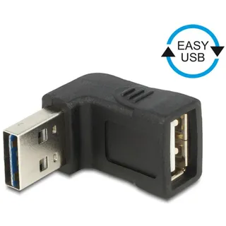 DeLock USB 2.0 Stecker A auf USB 2.0 Buchse 2,80 cm Schwarz
