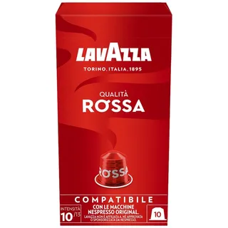 Lavazza Qualità Rossa vollmundiger und ausgewogener Espresso 10 Kapseln, Nespresso