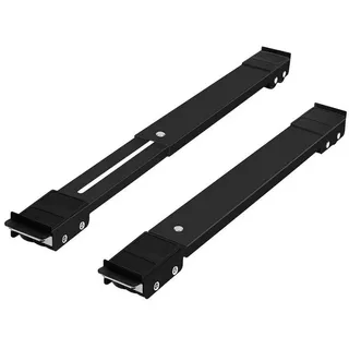 Vossbach Waschmaschinen Untergestell Schwarz mit Rollen und Bremse Belastung: 300 kg Trockner Kühlschrank Podest Sockel