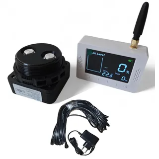 Digitale Füllstands-Anzeige Ultraschall Wasserstand-Sensor für Heiz-Öltank Wassertank Tank Zisterne + 15m Kabel + Farb-Display