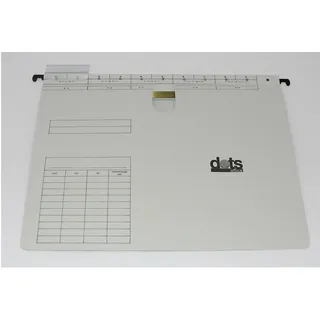 dots Hängehefter Karton lichtgrau DIN A4 1x kaufmännische Heftung, 50 St.