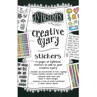 dya3124 Ranger "Dylusions dyary" Aufkleber Buch, mehrfarbig