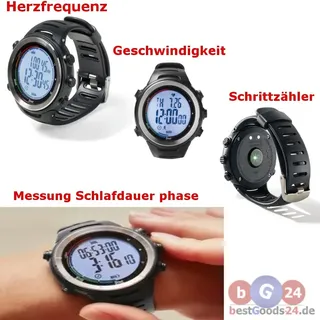 Crivit Herzfrequenzmessuhr mit Schrittzähler