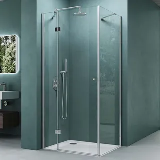 mai & mai Eckdusche mit Drehtür rechts 90 x 75 cm R05K