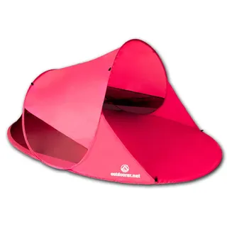 outdoorer Pop up Strandmuschel Zack II pink – UV60 Sonnenschutz selbstaufbauend