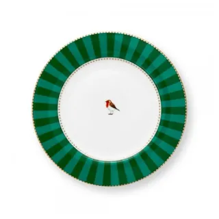 Pip Studio Love Birds Brotteller 17 cm grün