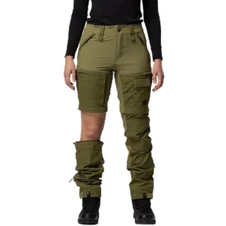 Beyond Nordic BN002 V2 Wanderhosen Damen - Zip-Off Outdoor-Hose, Leicht und Funktionell, Moss Green, S - S