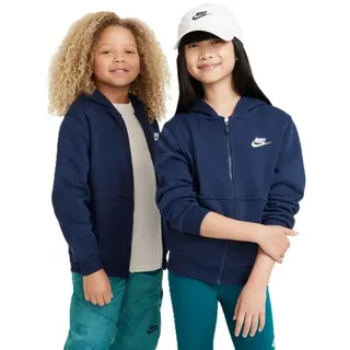 Nike Sportswear Club Fleece Kapuzenjacke Kinder - weiß 138-147