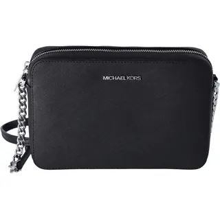 Michael Kors Jet Set Large Saffiano Leather Crossbody Bag black