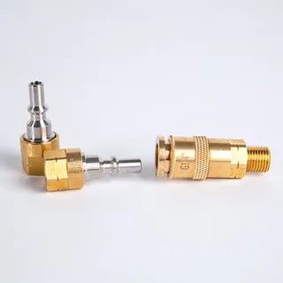 Gazcamp Schnellkupplung 1/4" inkl. Steckkupplung und 2x Stecknippel