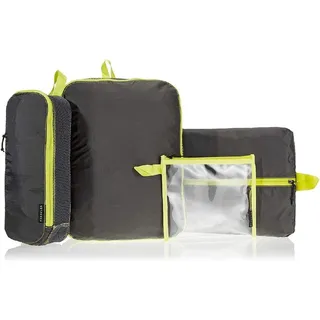 Crumpler The Intern Packset Reise Organizer im praktischen 4er Packhilfe Set Kofferorganizer, Hellbraun/Gelb
