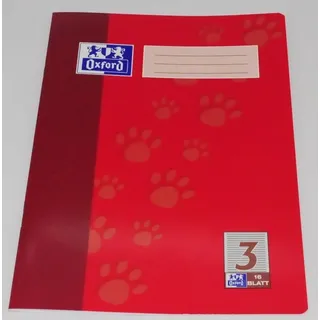 Oxford Schulheft A4 Lineatur 3 16 Blatt rot