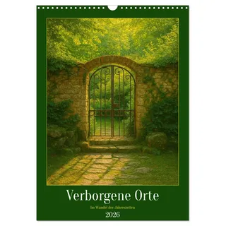 Calvendo Verborgene Orte im Wandel der Jahreszeiten (Wandkalender 2026 DIN A3 hoch), CALVENDO Monatskalender: Pfade ins Licht - Fine Art Natur (CALVENDO Orte)