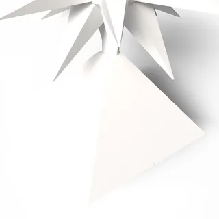 3DSR Aufsteller Pyramide für Herrnhuter Stern (Weiß)