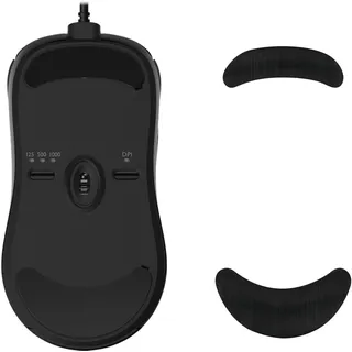 kwmobile Mouse Feet Sticker kompatibel mit BenQ Zowie ZA13 Ersatz Glider - Mausfüße passgenau - Maus Glides in Schwarz