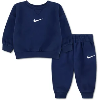 Nike Kids Nike Baby - Jungen Nkn Essential Fleece Crew Set Lampe, Blau (Midnight Navy), Einheitsgröße EU