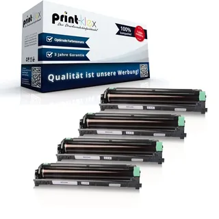 4X Print-Klex Trommeleinheiten kompatibel für Brother MFC-L 3740 CDN MFC-L 3740 CDW MFC-L 3740 CDW Eco MFC-L 3740 Series DR-248CL DR 248 DR248CL Schwarz Blau Rot Gelb- Office Print Serie