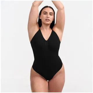 Creamy Fabrics Miederbody Bodysuit Sculpting Shapewear mit Slip-Schwarz-M schwarz M