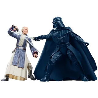 Star Wars OBI-Wan Kenobi and Darth Vader Action Figure Set (Ralph McQuarrie Edition) A New Hope Black Series 6-Inch by Hasbro F7647 Ages 4 and Up