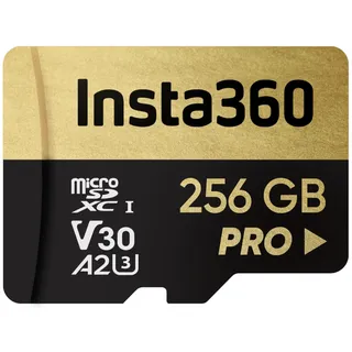 Insta360 256 GB PRO microSDXC-Speicherkarte, V30, A2, UHS-I, 90 MB/s Lese-/Schreibgeschwindigkeit