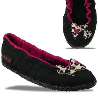 Giesswein LUCCA Ballerina Hausschuhe "Love" (Fällt 2 Nummern kleiner aus) schwarz Gr. 31-42 EUR 31