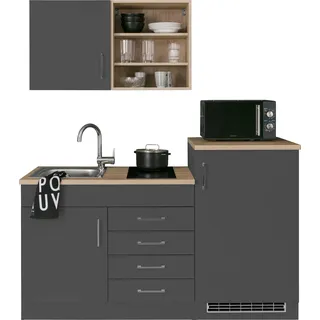 kochstation KS-Mali Glaskeramik-Kochfeld links grau